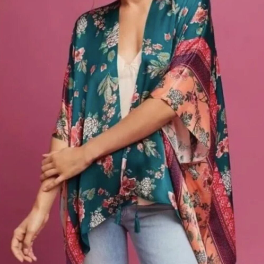 100% silk kimono (NWOT)